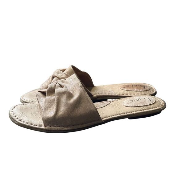 BOC Born Concepts Hayley Pink Rose Gold Fabric Slides Size 9 - Picture 5 of 12